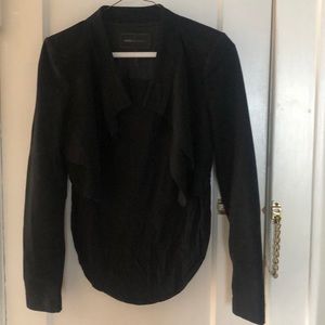 BCBG Norton Contrast Back Draped Jacket